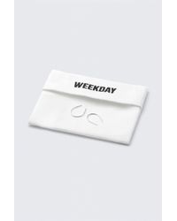 Weekday - Plated Open-End Hoop Earrings - Lyst