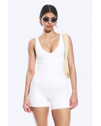 Weekday - Cropped Plunge Sports Top - Lyst