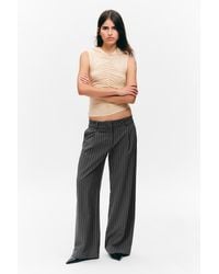 Monki - Elegante Hose Mit Weitem Bein Und Niedrigem Bund - Lyst