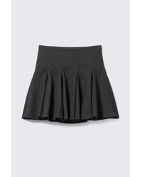 Monki - Low Rise Flared Knee-Length Suiting Skirt - Lyst