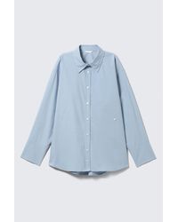 Weekday - Cross-Buttoned Long-Sleeved Cotton Shirt - Lyst