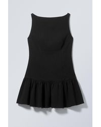 Weekday - Sleeveless Twill Mini Dress - Lyst