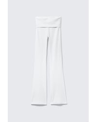 Weekday - Folded Waist Flared Yoga Tights - Lyst