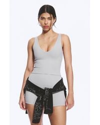 Weekday - Cropped Plunge Sports Top - Lyst