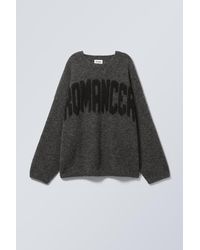 Weekday - Locker Geschnittener Graphischer Strickpullover - Lyst