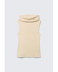 Weekday - Sleeveless Funnel Neck Top - Lyst