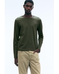Weekday - Shrunken Long-Sleeved Cotton T-Shirt - Lyst
