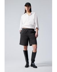 Weekday - Relaxte Shorts aus Leinenmischung - Lyst