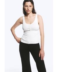 Weekday - Henley Tank Top - Lyst