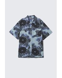 Monki - Oversized Short-Sleeved Cotton Poplin Shirt - Lyst