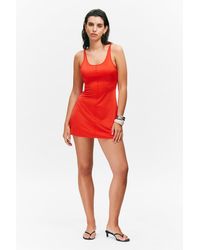 Monki - Mini-Trägerkleid Aus Jersey - Lyst