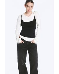 Monki - Slim Strap Tank Top - Lyst