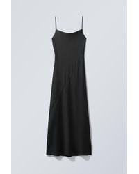 Weekday - Maxi Satin Slip Dress - Lyst