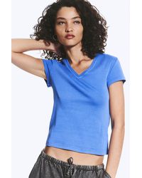 Weekday - Slim Fit Deep V-Neck T-Shirt - Lyst