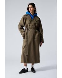 Weekday - Oversized Double-Breasted Trench Coat - Lyst