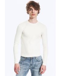 Weekday - Ribbed Long-Sleeved T-Shirt - Lyst