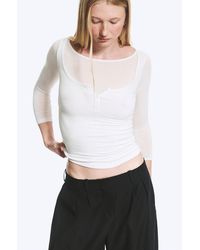 Weekday - Three-Quarter Henley Shirt - Lyst