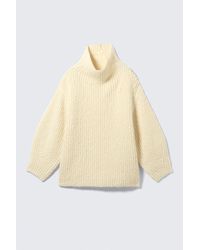 Monki - Oversized Knitted Turtleneck Sweater - Lyst