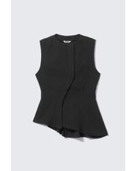 Weekday - Sleeveless Asymmetric Peplum Top - Lyst
