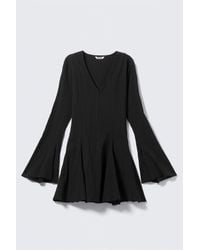 Weekday - Crinkled Long-Sleeved Mini Dress - Lyst
