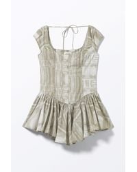 Monki - Fit And Flare Mini Dress - Lyst