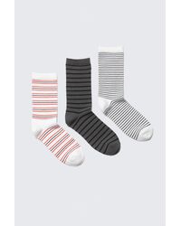 Weekday - 3-Pack Striped Crew Socks - Lyst