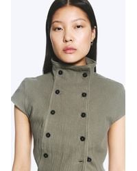 Weekday - Double Breasted Cotton Top - Lyst