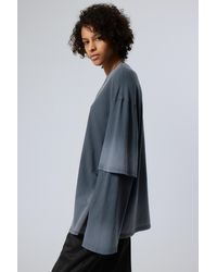 Weekday - Oversized Double Dyed Longsleeve Top - Lyst