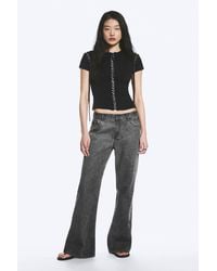 Weekday - Low Rise Loose Bootcut Trousers - Lyst