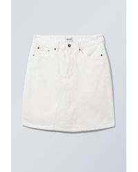 Weekday - Knee Length Denim Skirt - Lyst