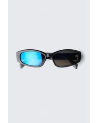 Weekday - Slide Curved Frame Sunglasses - Lyst