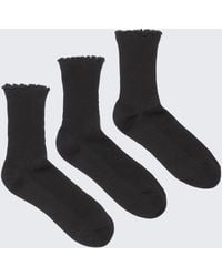 Weekday - 3-pack Frill Edge Socks - Lyst