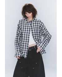 Cheap Monday - Cm X Lb Checked Long-Sleeved Shirt - Lyst