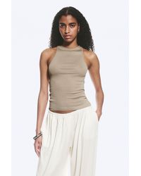 Weekday - Fitted Cotton Jersey Tank Top - Lyst