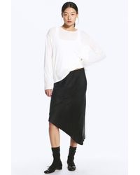 Weekday - Low Rise Satin Midi Skirt - Lyst