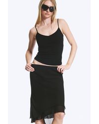 Weekday - Slim V-Neck Cotton Singlet - Lyst
