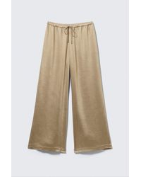Weekday - Washed Satin Pyjama Trousers - Lyst
