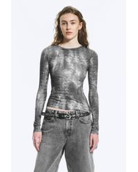 Weekday - Printed Slim Fit Long-Sleeved Top - Lyst