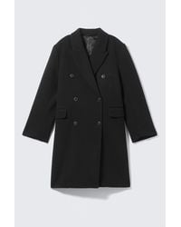 Weekday - Logan Knee-Length Wool-Blend Coat - Lyst