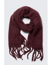 Monki - Chunky Fringed Scarf - Lyst