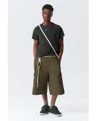 Weekday - Lockere Utility-Shorts Aus Baumwoll-Twill - Lyst