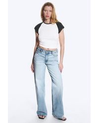 Weekday - Paz Mid Rise Wide Jeans - Lyst