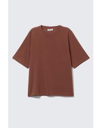 Weekday - Oversized Boxy Cotton Jersey T-shirt - Lyst