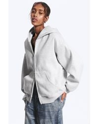 Weekday - Oversized Heavyweight Zip Hoodie - Lyst