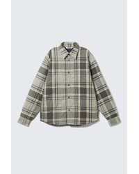 Weekday - Padded Flannel Overshirt Jacket - Lyst