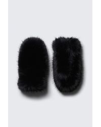 Weekday - Faux Fur Mittens - Lyst