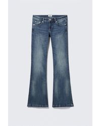 Monki - Low Rise Regular Bootcut Jeans - Lyst