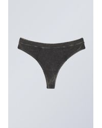Weekday - Miley Washed Cotton Thong - Lyst