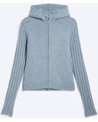 Weekday - Knitted Zip Hoodie - Lyst