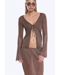Monki - V-Neck Knitted Cardigan - Lyst
